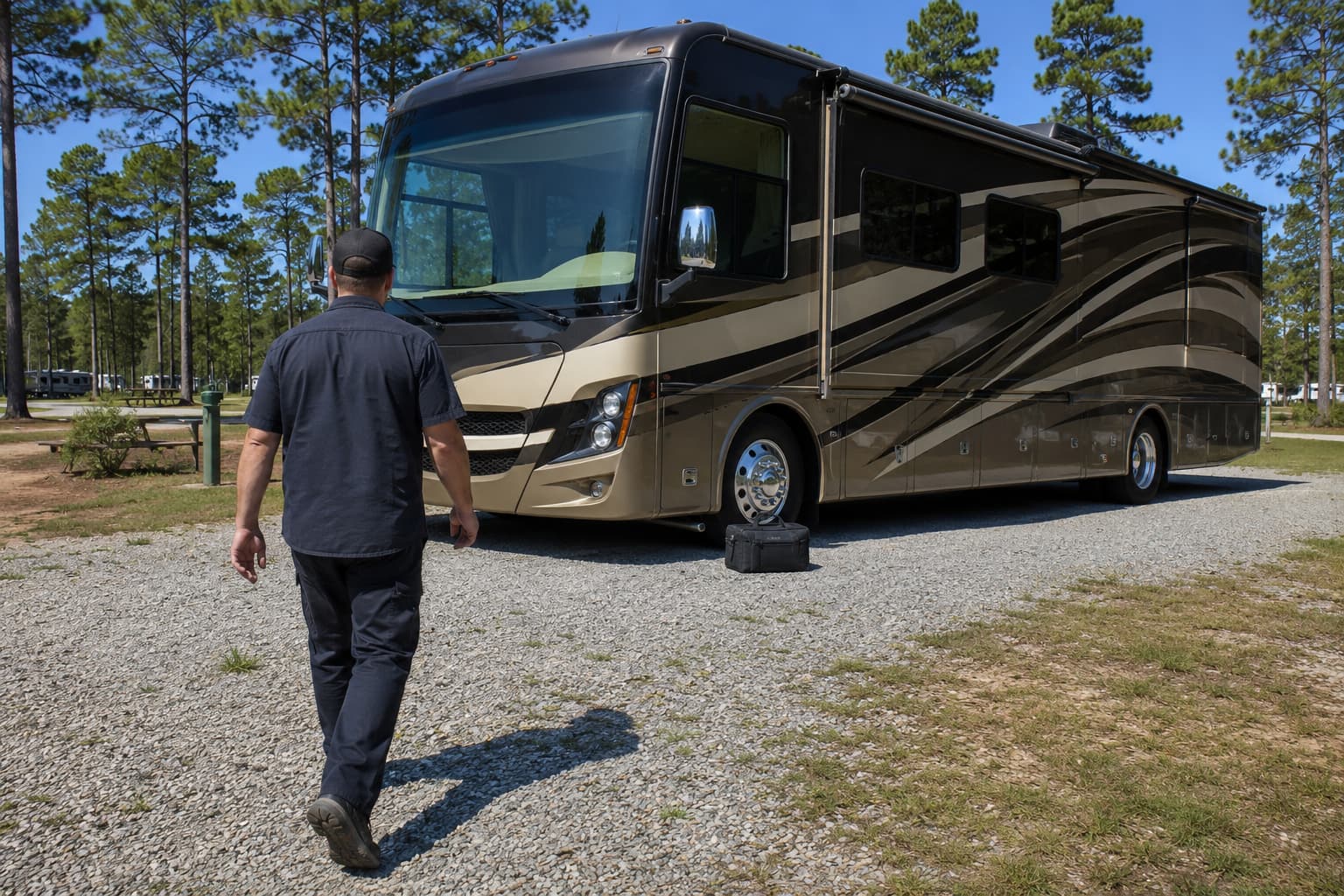 Mobile RV repair in Columbia SC at campground near Congaree National Park